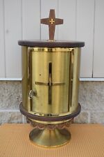 Nice Older Round Church Tabernacle, Repository with Key, 25