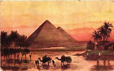 Vintage Postcard- PYRAMIDS, CAIRO, EGYPT picture