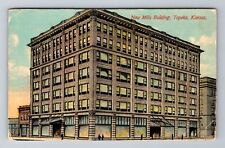 Topeka KS-Kansas, New Mills Building, Antique c1910 Vintage Souvenir Postcard picture