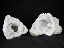 Break Open Geode Matched Pair, Morocco 18.8 lbs., 14in x 10in x 5in. picture