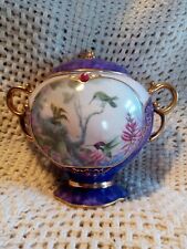 N°319A RARE Ardleigh Elliott Nature Jeweled Treasures porcelain Music Box.2000  picture