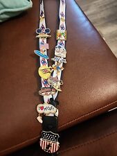 Lot Of  9 Vintage Disney Pins 2000s Lanyard Cruise Line 2002 picture