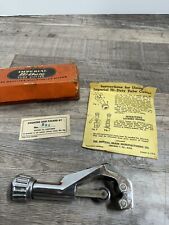 Vintage Imperial Eastman Hi Duty Pipe Tube Tubing Cutter 312-F Chrome Finish Box picture