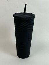 Starbucks Walt Disney World 50th Anniversary Black Studded Tumbler Cup & Straw picture