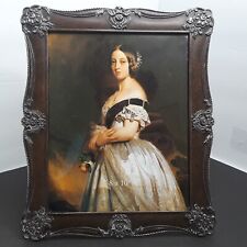 8x10 Picture Frame Metal Silver Tone Painted Faux Wood Finish . picture