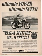 1966 BSA Spitfire MK II Special Motorcycle Vintage Ad  picture
