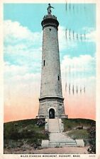 Postcard MA Duxbury Massachusetts Miles Standish Monument 1932 Vintage PC e5936 picture