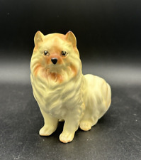 Vintage Norleans Porcelain Pomeranian Dog Figurine Made in Japan picture