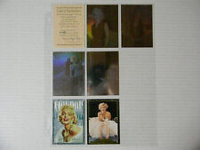 1992 MARILYN MONROE HOLLYWOOD LEGENDS HOLOGRAM CARD SET MM1-MM4 + 2 PROMO CARDS picture