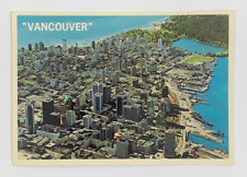 Aerial View featuring Downtown Vancouver BC Canada Postcard Unposted picture