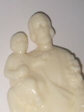 Plastic Vintage Religious Statue Tabletop Home Decor 1960s lot of 5 picture