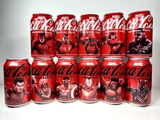 Marvel Soda Coca-Cola Coke Collectible Limited Set of 11 Open Cans Hulk Deadpool picture