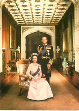 Vintage H.M. The Queen and H.R.H. The Duke of Edinburgh - Unposted NOS Postcard picture