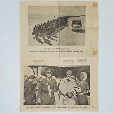 WW2 Original Italy North Africa Great Britain flyer paper 1941 ephemera axis old picture