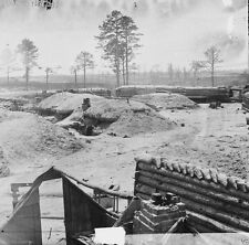 Abandoned Confederate Fortifications Petersburg 1865 - 8x10 US Civil War Photo picture