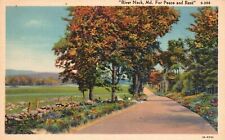 Vintage Postcard For Peace And Rest River Neck Maryland C. T. Landscapes Scenes picture