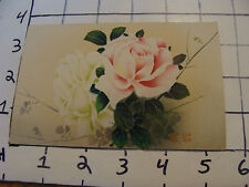 Vintage Unused Carte Postale Japanes Art: floral #3 beautiful card undated picture