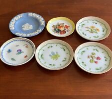 Porcelain Decorative Mini Plates Lot Of 6 picture