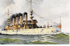 Vintage 1904 USS Charleston postcard from Germany picture