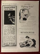 Munsignwear Women’s Underwear WW2 1940’s Print Ad - Great to frame picture
