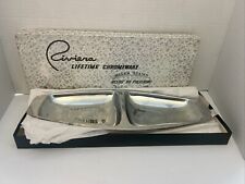 VTG Riviera Lifetime Chromeware 2 Compartment Stainless Steel Serving Dish/Tray  picture
