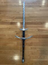 Two Handed Great Sword 1060 Carbon Steel Longest Aprx. 64” With scabbard picture