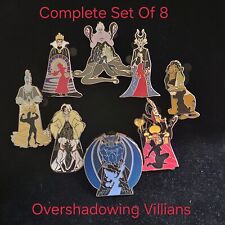 Disney Overshadowing Villains Complete Mystery Pin Set 8 Hades Scar Jafar & More picture