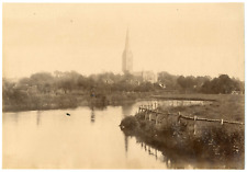 James Valentine, England, Salisbury Cathedral Vintage Albumen Print Album Print picture