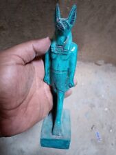 Rare Anubis statue Ancient Egyptian Antiques God Afterlife with Hieroglyphics BC picture