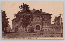 Kansas (KS) View Postcard - Brick & Limestone Kingman County High School, Kans. picture