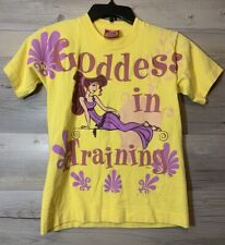Vintage Disney Youth Hercules Goddess In Training T-Shirt Single Stitch Med READ picture