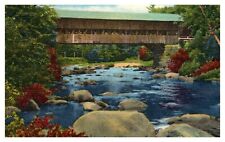 Postcard - Old Covered Bridge White Mountains, Jackson New Hampshire picture