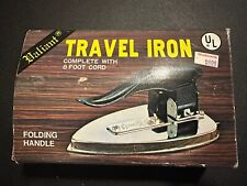 Vintage Valiant Travel Iron Never Used In Box W/ 8 Foot Cord & Instructions picture