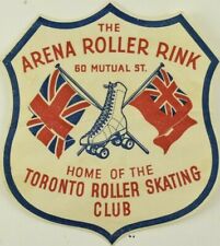 1930's-50's The Arena Roller Rink Skating Label B5 picture