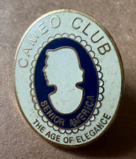 Vintage Cameo Club Lapel Pin Senior America Age of Elegance Pageant Contestants picture