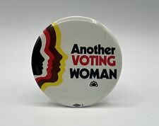 Vintage Women Equal Rights Equality Woman Voting Politics Pin Pinback Button picture