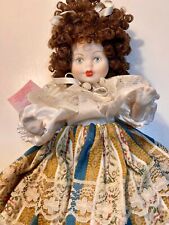 Vintage Capodimonte Porcelain Bisque  Collectible Doll Made In Italy Has COA picture