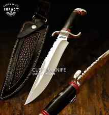 IMPACT CUTLERY 1-OF-A-KIND CUSTOM BOWIE KNIFE BULL HORN HANDLE- 1676 picture