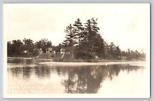 Postcard RPPC Photo Michigan Lake Idlewild The Point Black Eden History Vintage picture