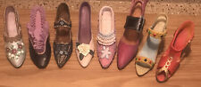 Lot Of 19 Beautiful Miniature Resin Decorative Shoes • Various Styles & Colors picture