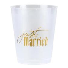 Cocktail Party Cups Just Married 8ct Size 4.25in h, 8 count Pack of 6 picture