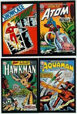 Vintage Art DC Comics 4 Post Card Lot Showcase #4 #34 Flash Atom Hawkman Aquaman picture