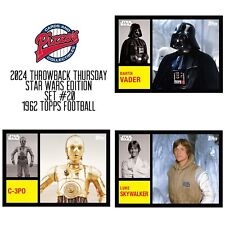 2024 Throwback Thursday Star Wars Edition Set #20 - 1962 Topps Football Presale picture