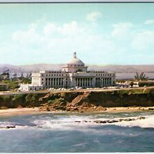 c1970s San Juan, PR Capitol Building Rahola Chrome Photo RARE Beach View A178 picture