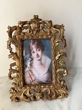 Vintage Florentine Picture Frame Gold Gilt Frame ornate 10”x7.5” picture