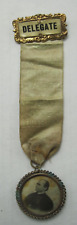 1908 Convention Catholic Total Abstinence Union Delegate Ribbon New Haven CT picture