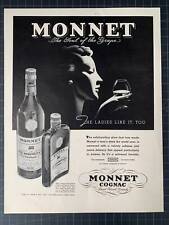 Vintage 1930s Monnet Cognac Print Ad picture