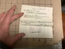 original billhead: Danbury NH jan 19, 1927: to Dr. George A Danforth; insurance picture