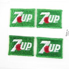 7-UP SODA - VINTAGE SMALL IRON-ON FABRIC UNIFORM PATCHES - 1.25