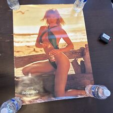 Vintage Tecate Girl The Gulp of Mexico Advertising Promo Beer 18 X 24 Poster. picture